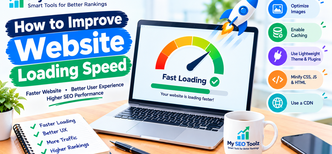 How to improve website loading speed with image optimization, caching, and a lightweight website design
