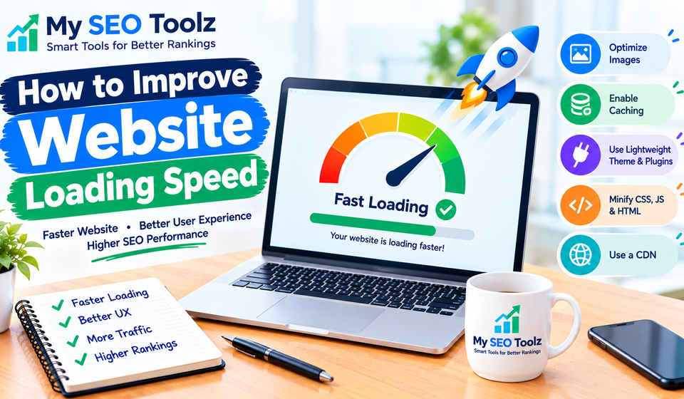 How to improve website loading speed with image optimization, caching, and a lightweight website design