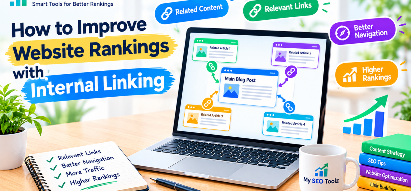 Internal linking strategy connecting related blog posts to improve website navigation