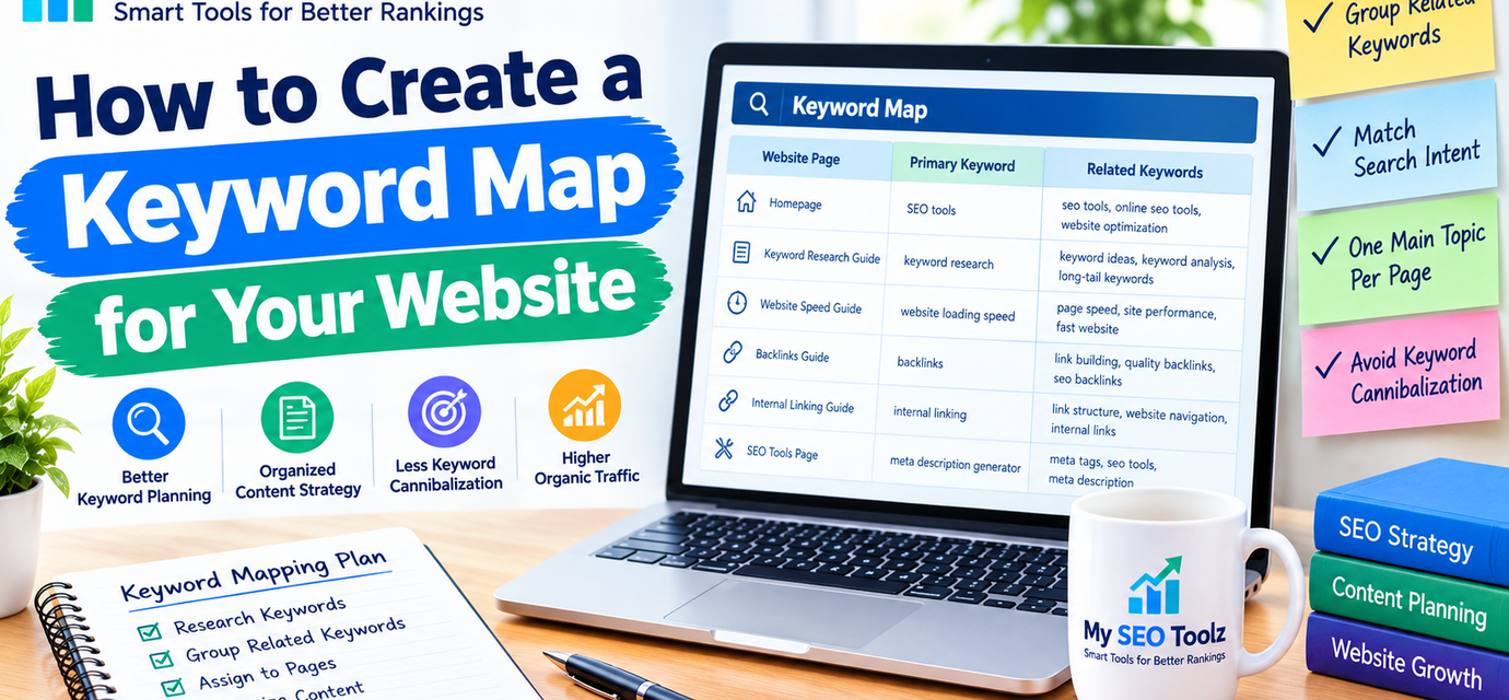How to create a keyword map for your website using keyword research and SEO planning